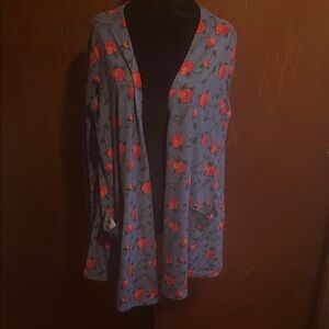 LuLaRoe Black and Gray Cardigan